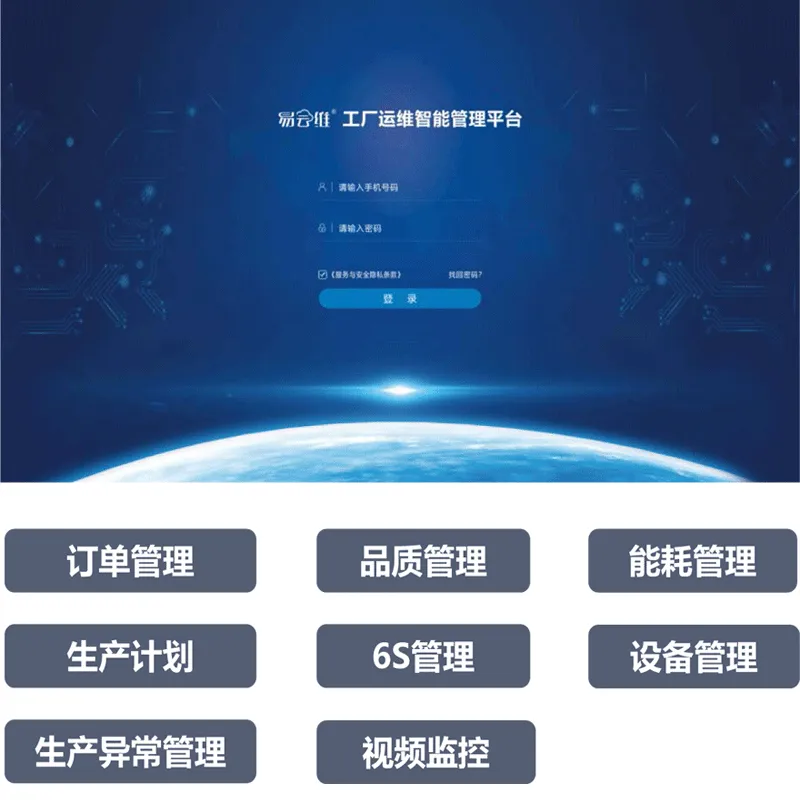 智慧工厂的运维管理系统对设备进行远程智能监控及能耗管理